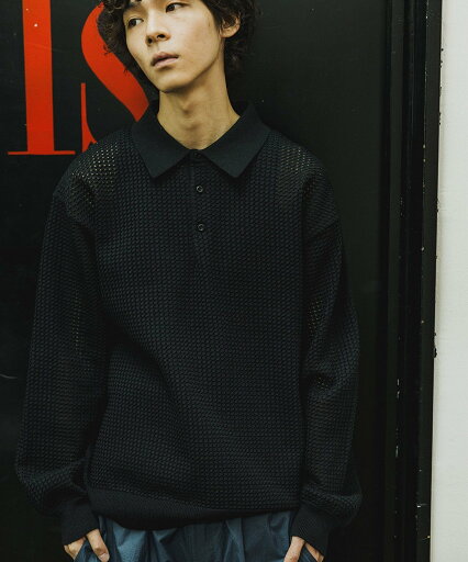 【SALE/40%OFF】BEAMS BEAMS / 9ゲージ メッシュ ポロシャツ ビームス アウトレット トップス ニット ブラック ホワイト【送料無料】 【SALE/40%OFF】BEAMS BEAMS / 9ゲージ メッシュ ポロシャツ ビームス アウトレット トップス ニット ブラック ホワイト【送料無料】