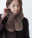 NATURAL BEAUTY BASIC フェイクファーティペット ナチュラルビューティベーシック ファッション雑貨 マフラー・ストール・ネックウォーマー ブラ...