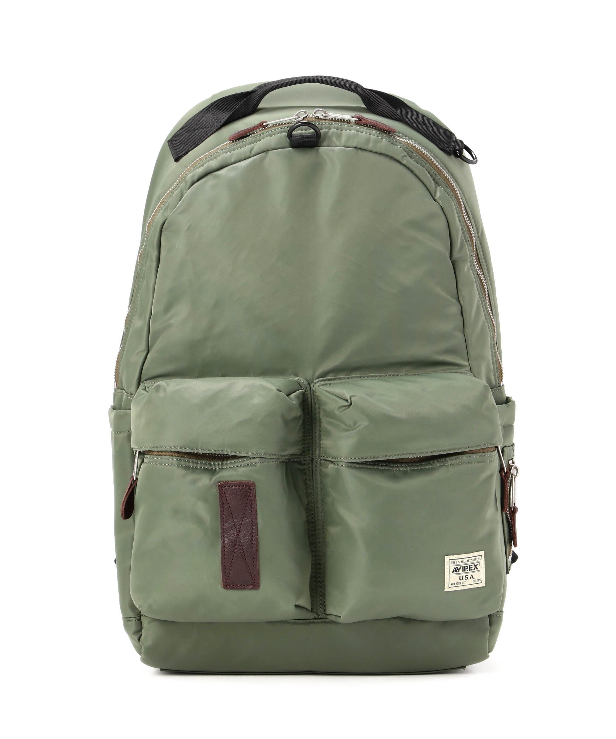 AVIREX FLIGHT NYLON BACKPACK アヴィレックス バッグ その他のバッグ ブラック【送料無料】