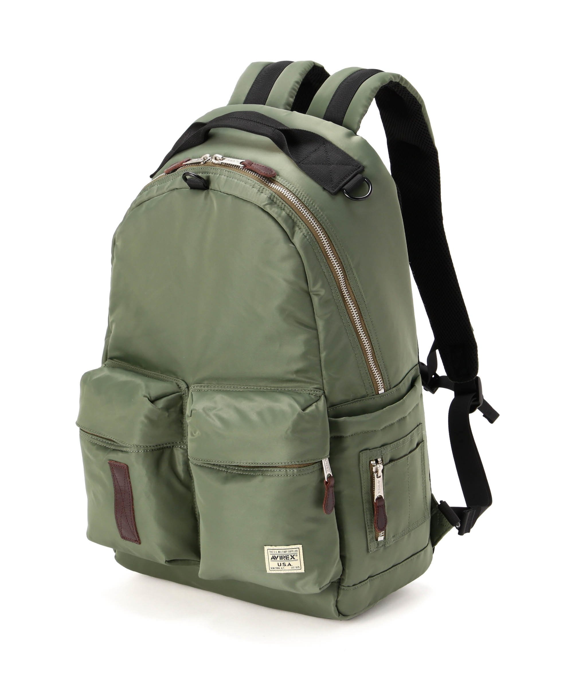 AVIREX FLIGHT NYLON BACKPACK アヴィレックス バッグ その他のバッグ ブラック【送料無料】