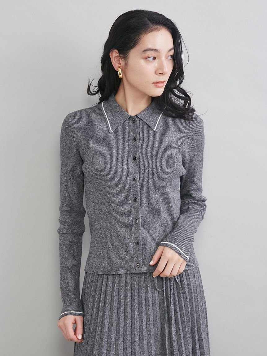 【SALE／50%OFF】Mila Owen ポロ衿リブニットカーディガン ミラオーウェン トップス カーディガン【送料無料】 stylife-15524107 Rakuten Fashion サンプル画像3