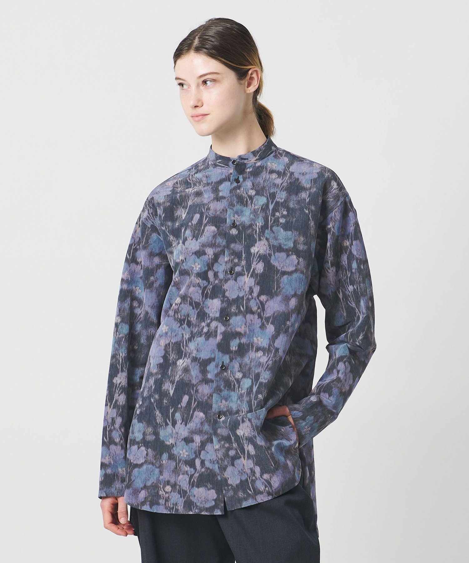 ＜LOEFF＞オーバー シャツ ユナイテッドアローズ トップス シャツ・ブラウス パープル
