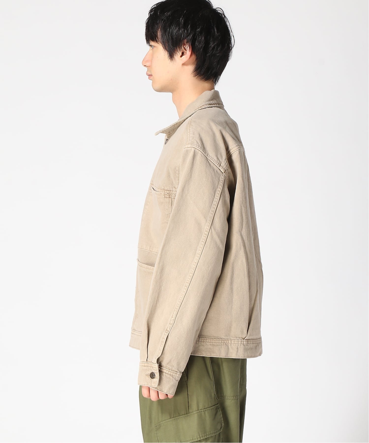 GAP (U)ボクシー アイコンデニムジャケット ギャップ ジャケット・アウター デニムジャケット ベージュ【送料無料】