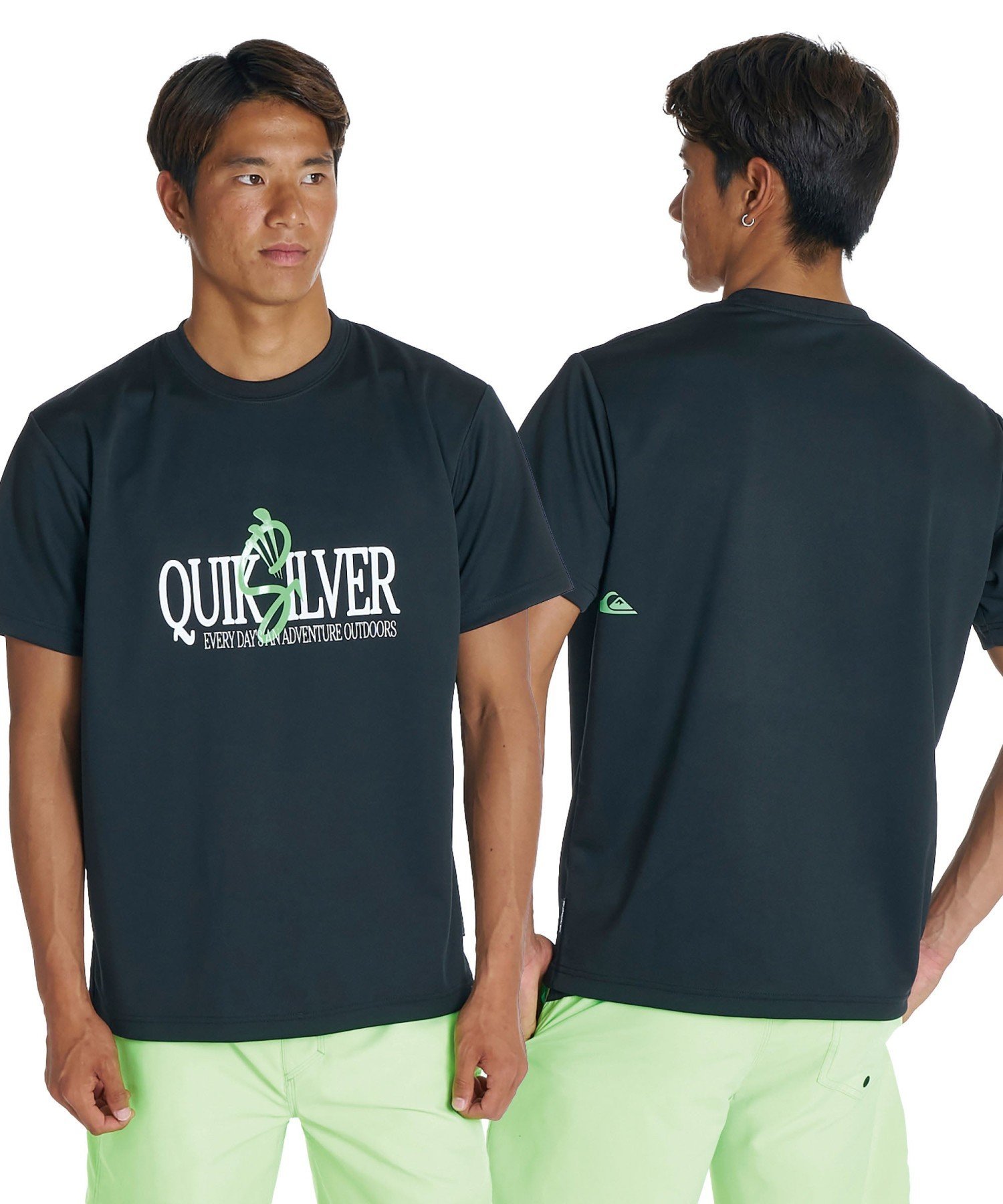 QUIKSILVER QS SIGN SS 【2026年夏モデル】 クイックシルバー トップス カットソー・Tシャツ ブラック ホワイト