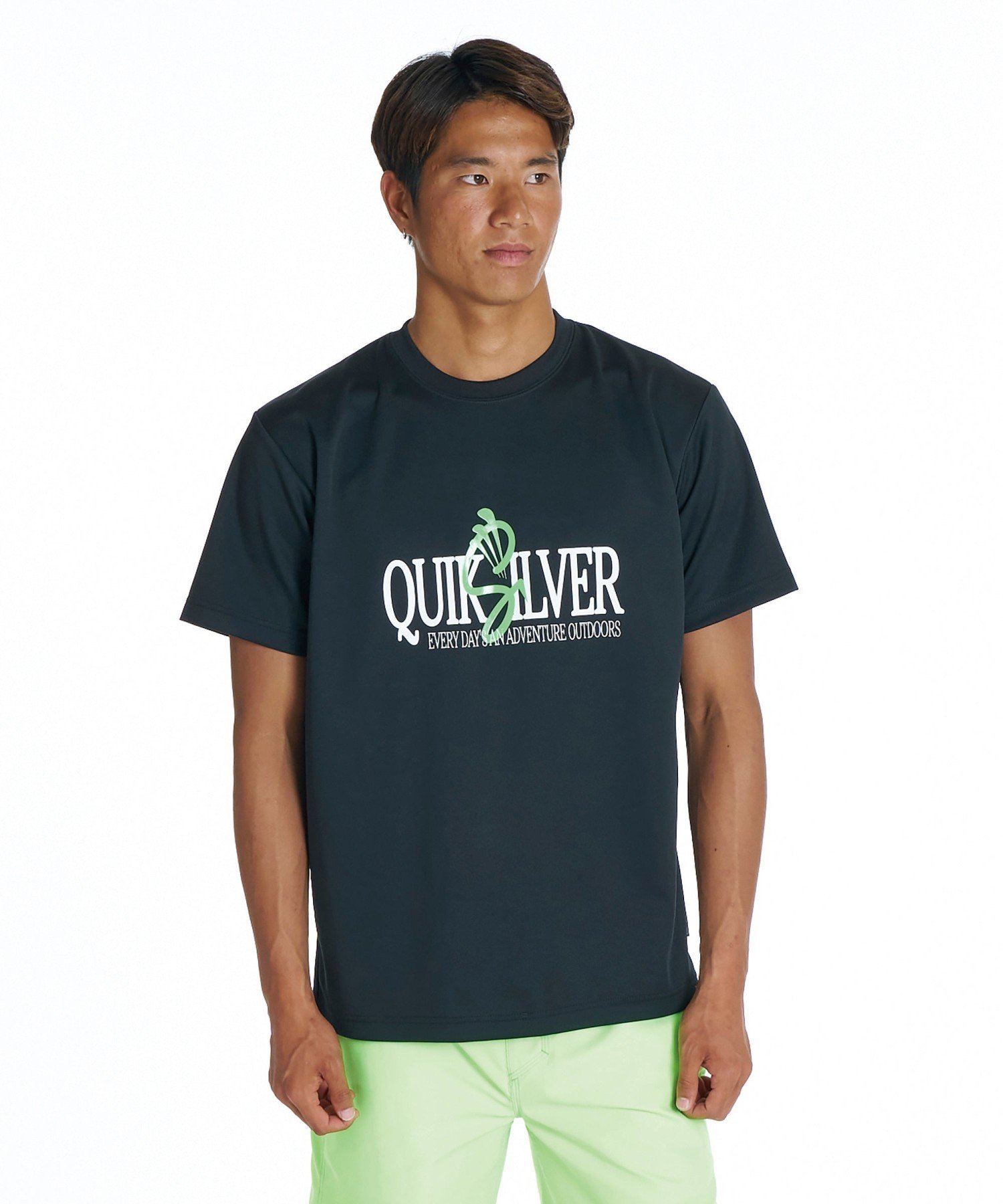 QUIKSILVER QS SIGN SS 【2026年夏モデル】 クイックシルバー トップス カットソー・Tシャツ ブラック ホワイト