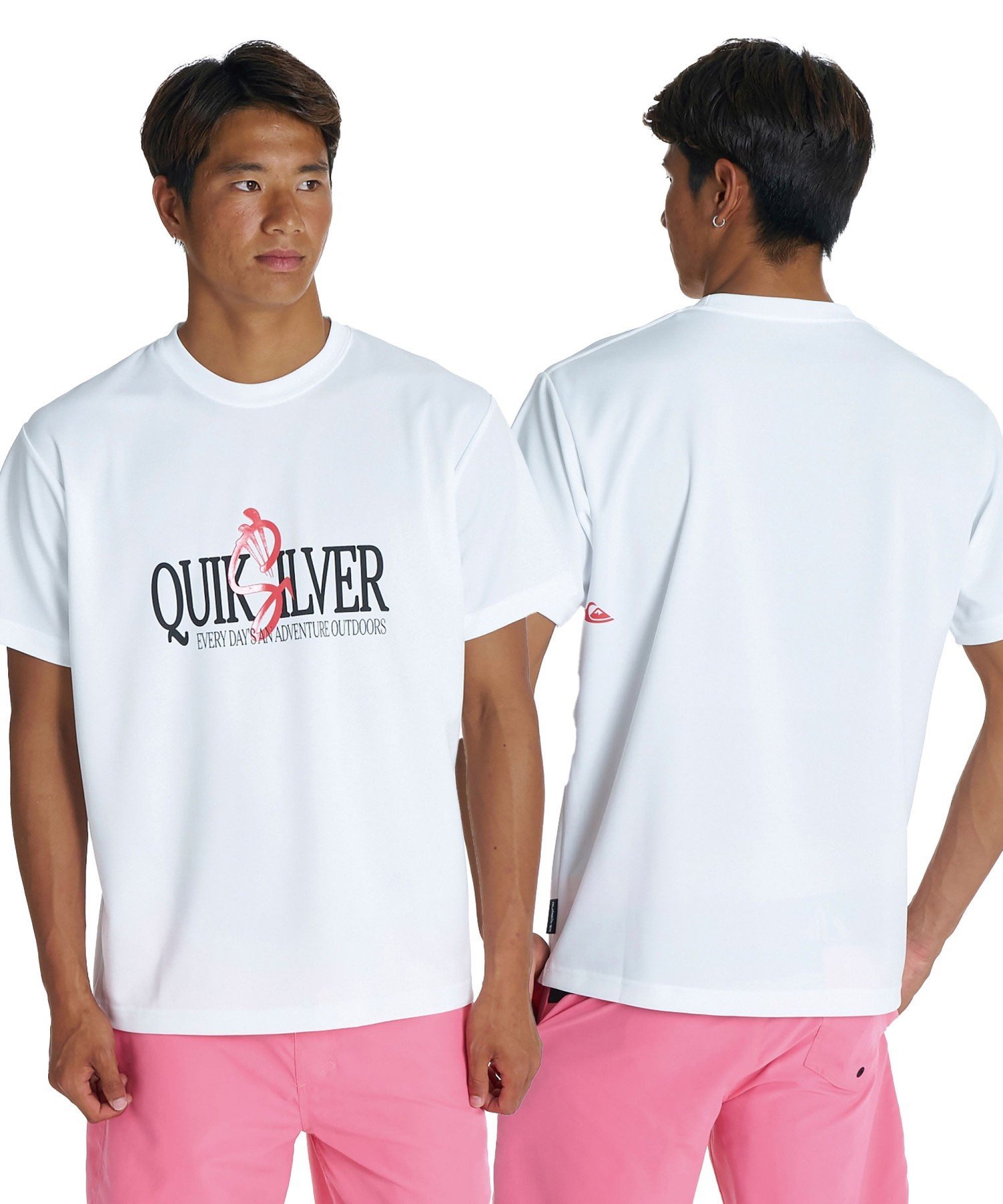 QUIKSILVER QS SIGN SS 【2026年夏モデル】 クイックシルバー トップス カットソー・Tシャツ ブラック ホワイト
