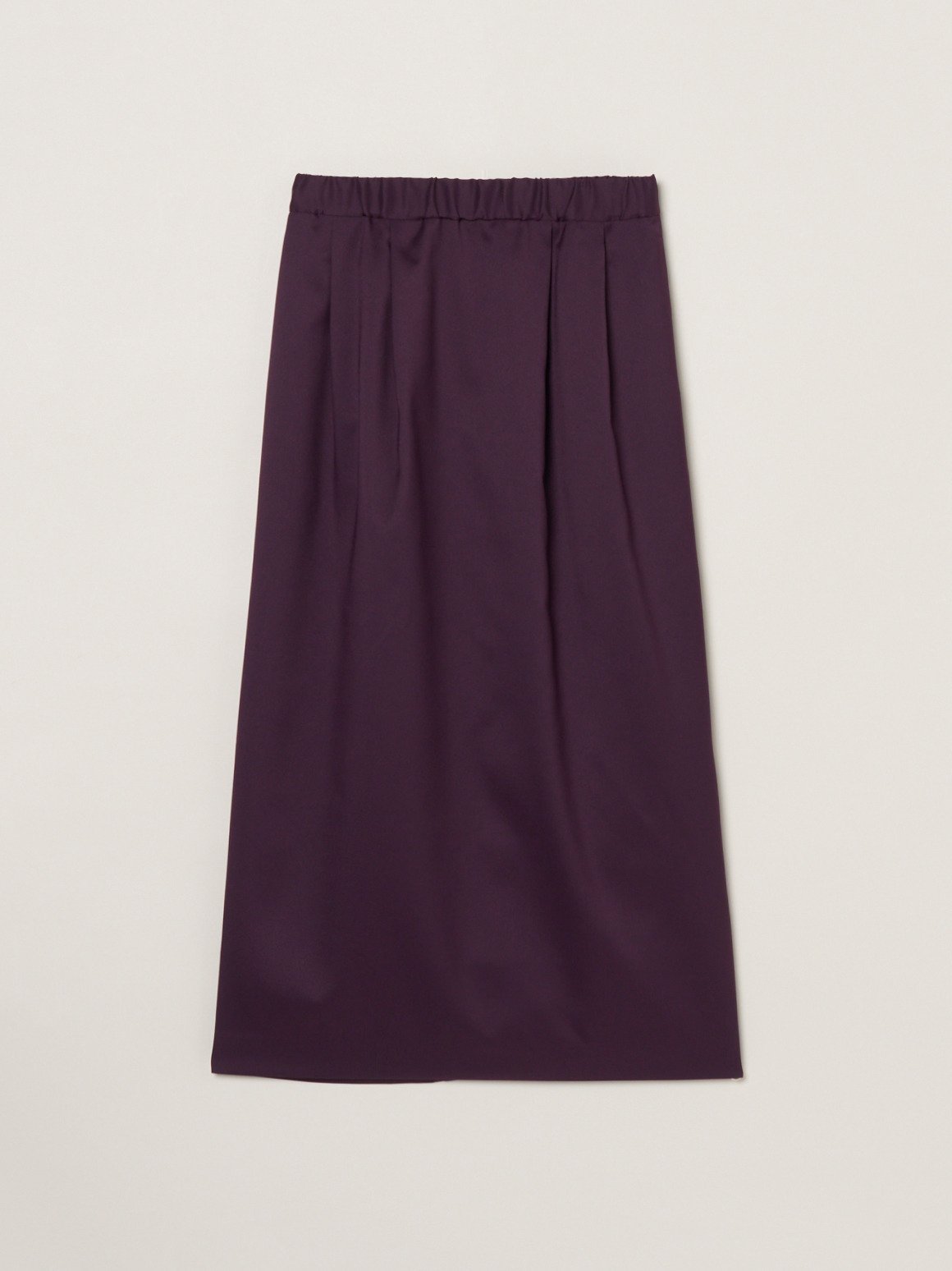 three dots Glossy twill skirt スリードッツ スカート その他のスカート パープル ブラック【送料無料】