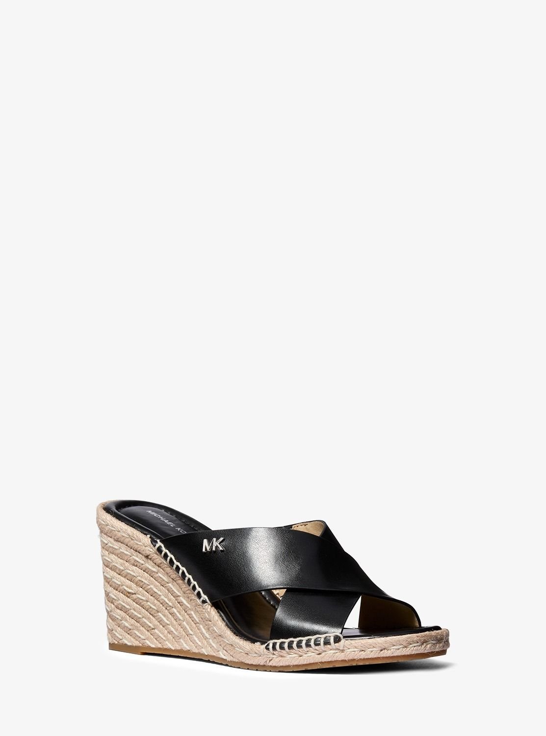 【SALE／40%OFF】MICHAEL KORS KENZIE ウェッジ サンダル マイケルコース マイケル・コース シューズ・靴 サンダル ブラック【送料無料】