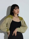 【SALE/60%OFF】RADIATE バイカラーナイロンボレロ ラシュッド トップス その他のトップス イエロー グリーン【送料無料】