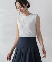 【SALE/50%OFF】LAUTREAMONT DE CLASSE ソウバリノースリーブニット ロートレアモン トップス ニット ブルー ネイビー ホワイト【送料無料】(4)