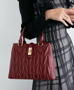 【SALE/10%OFF】MAJESTIC LEGON クラシカルスクエアハンドバッグ マジェスティックレゴン バッグ ハンドバッグ グレー ホワイト レッド ...