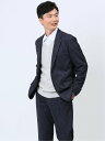 【SALE/30%OFF】TAKA-Q TechMove スリムフィット 2ボタンジャケット デニム紺(セットアップ可能) メンズ セットアップ ジャケット ビ...