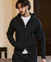 1PIU1UGUALE3 RELAX 1PIU1UGUALE3 RELAX サークルフーディー シフォン トップス パーカー・フーディー ブラック【送料無料】
