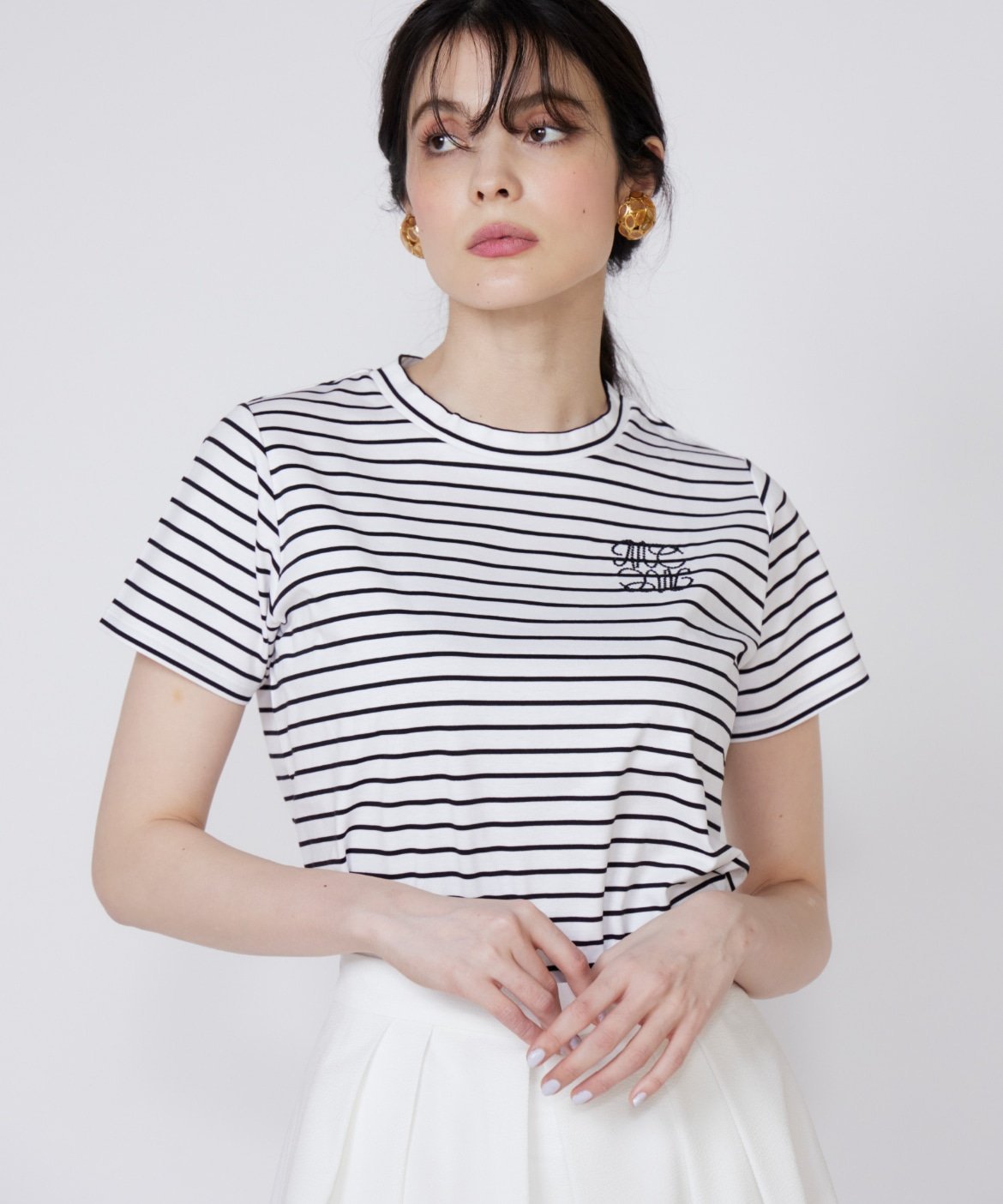 Maglie par ef-de LOVERコンパクトTシャツ マーリエ ル カセット トップス カットソー・Tシャツ ブラック