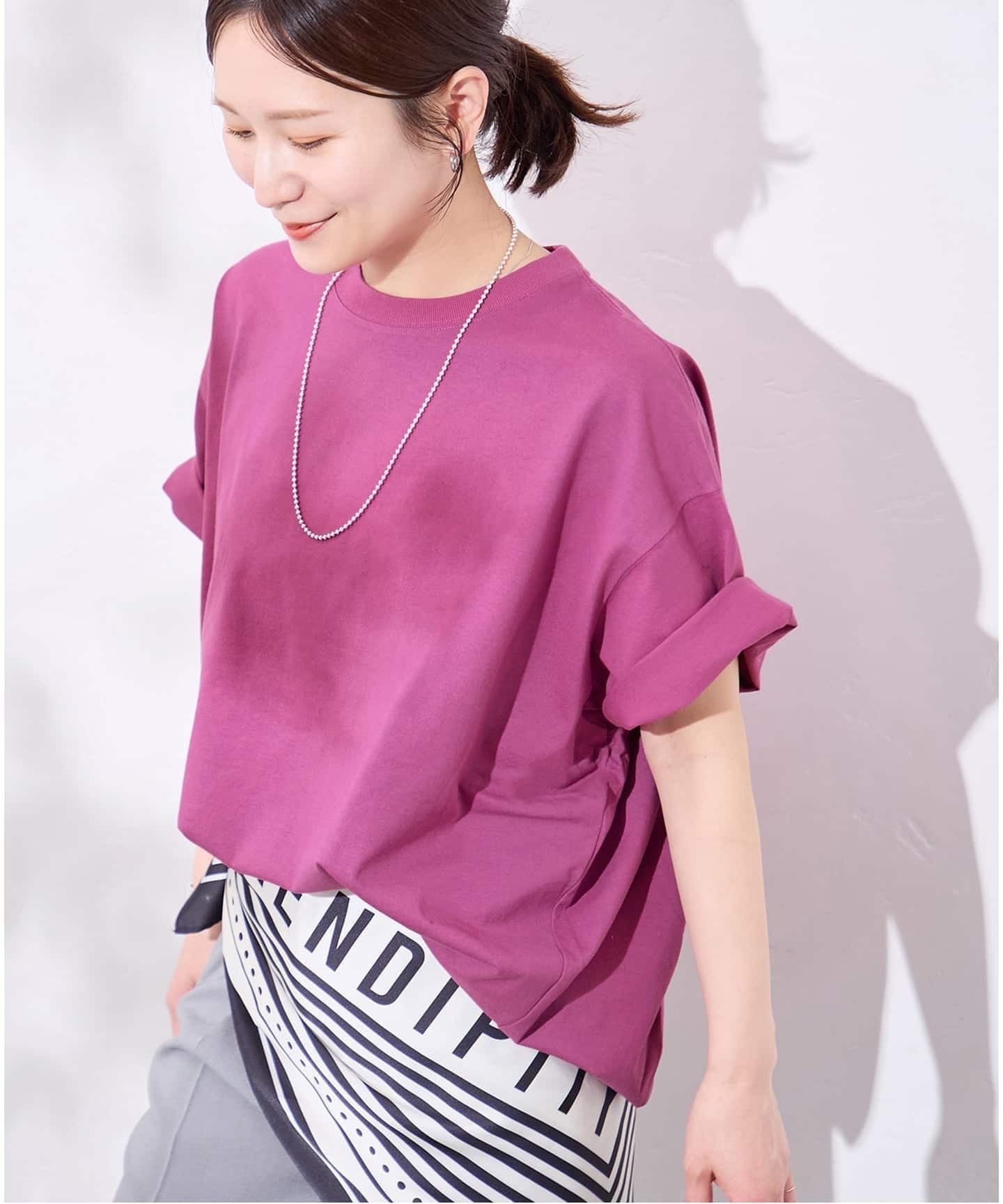 JOURNAL STANDARD 《追加5》タックスウェットTシャツ ジャーナル スタンダード トップス カットソー・Tシャツ ホワイト ブラック ブラウン パープル