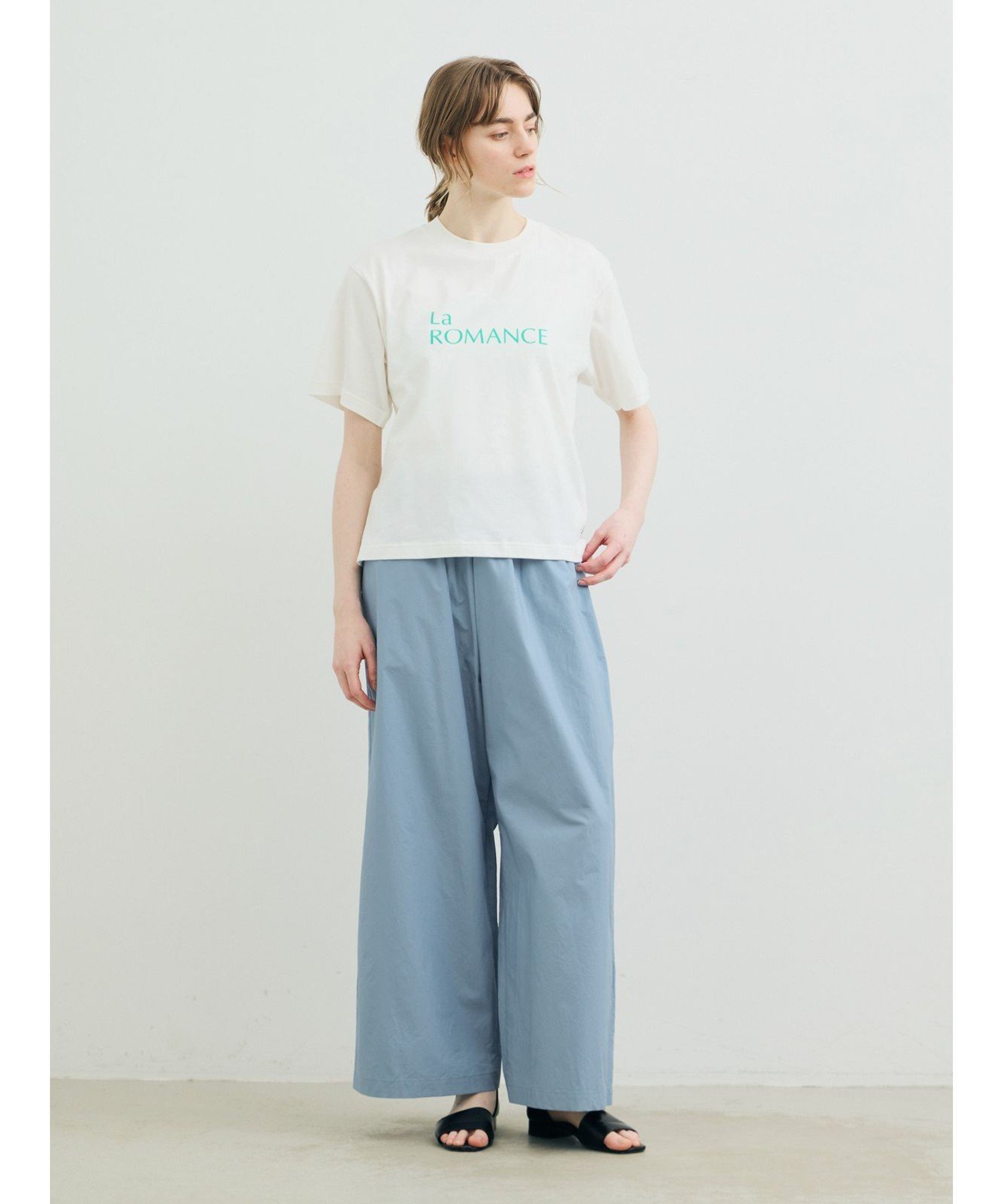 MARMARMAR MARMARMAR プリントTシャツ(La ROMANCE) マーコート トップス カットソー・Tシャツ ホワイト