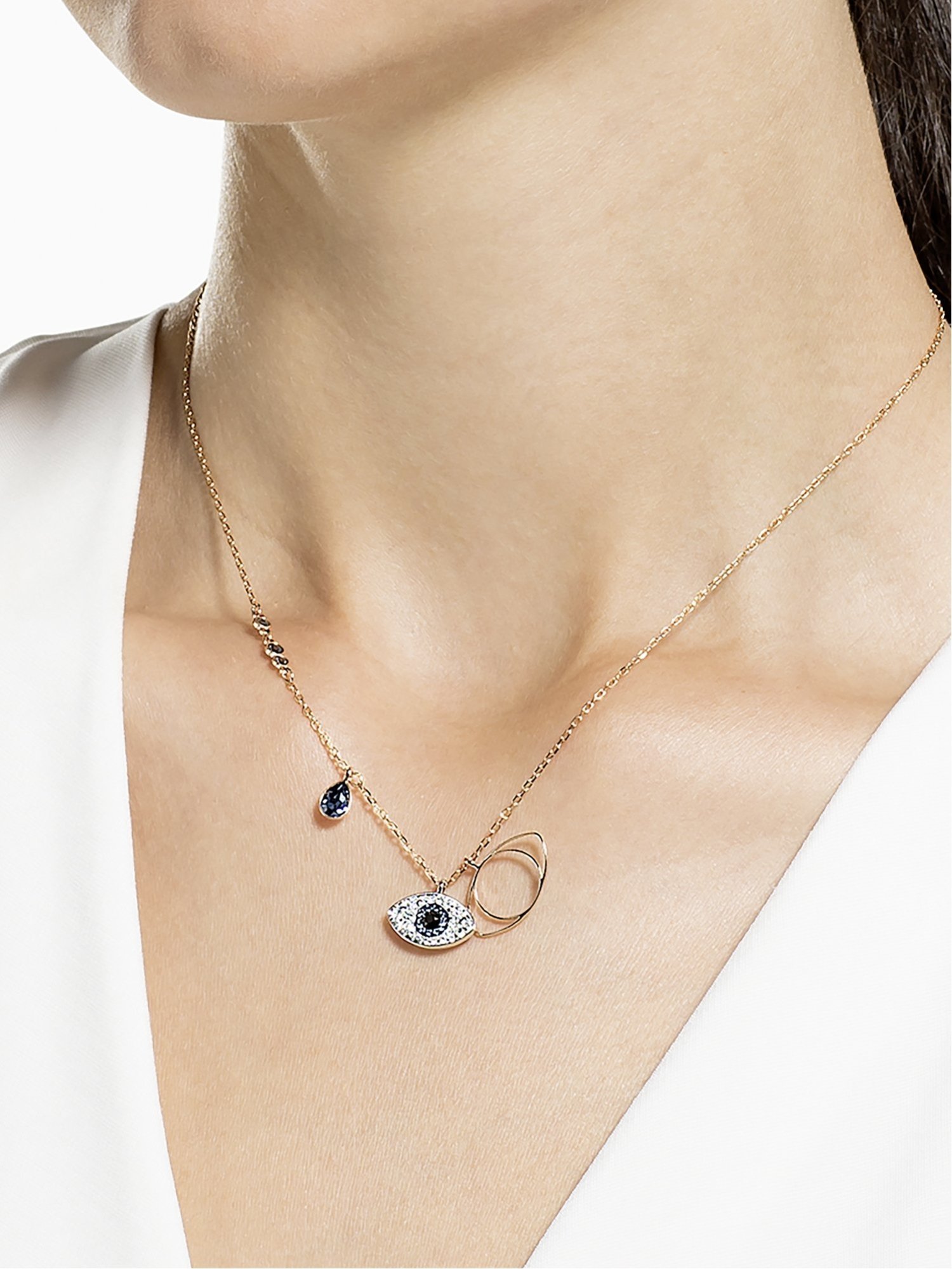 SWAROVSKI 【公式】【スワロフスキー】Symbolica ペンダント, イーブルアイ スワロフスキー アクセサリー・腕時計 ネックレス ブルー【送料無料】