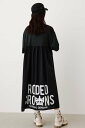 【SALE／27 OFF】RODEO CROWNS WIDE BOWL ドッキング ロゴ マキシワンピース ロデオクラウンズワイドボウル ワンピース ドレス ワンピース ブラック カーキ【送料無料】