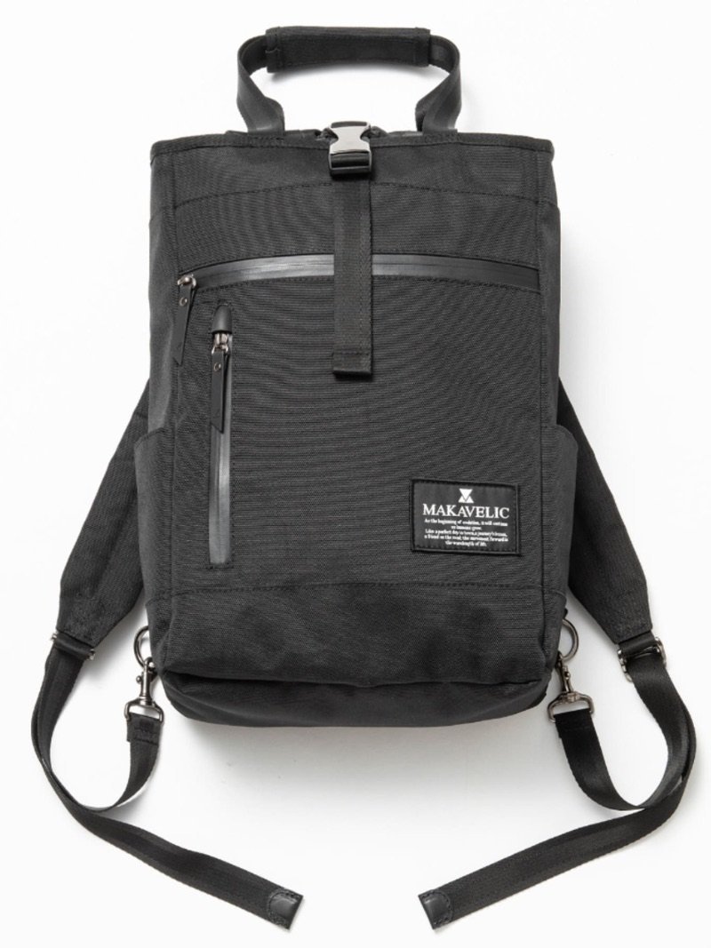 マキャベリック リュック メンズ MAKAVELIC SQUARE TOTE RUCKSACK / リュックサック / トートバッグ マキャベリック バッグ リュック・バックパック ブラック【送料無料】