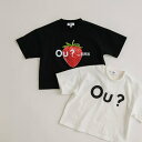 エドウイン Tシャツ メンズ branshes 【Ou? by EDWIN】Ou?BIGロゴ半袖Tシャツ ブランシェス トップス カットソー・Tシャツ ブラック ホワイト