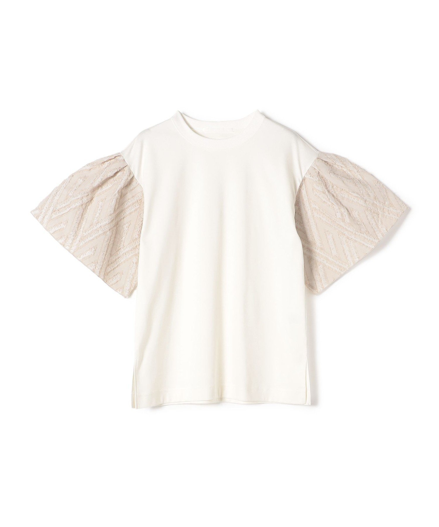 【SALE／70%OFF】SHIPS WOMEN Giboulee:＜手洗い可能＞カット ジャカード コンビ プルオーバー シップス トップス カットソー・Tシャツ ブルー ベージュ【送料無料】