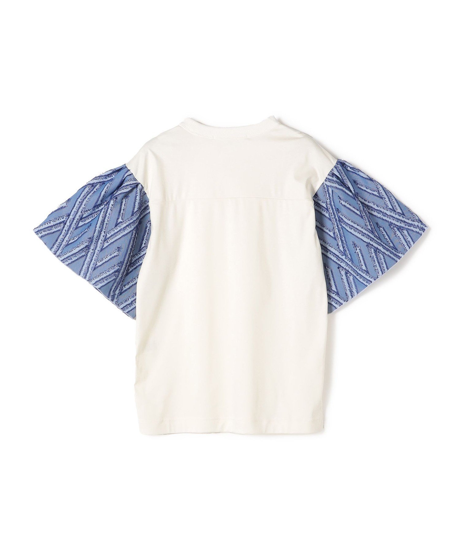 【SALE／70%OFF】SHIPS WOMEN Giboulee:＜手洗い可能＞カット ジャカード コンビ プルオーバー シップス トップス カットソー・Tシャツ ブルー ベージュ【送料無料】