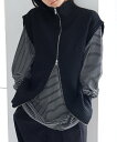【SALE/35%OFF】ANME スポンディッシュ ダブルジップ ニット ベスト トップス ANME アンメ アンドミー トップス ベスト・ジレ ブラック ホ...