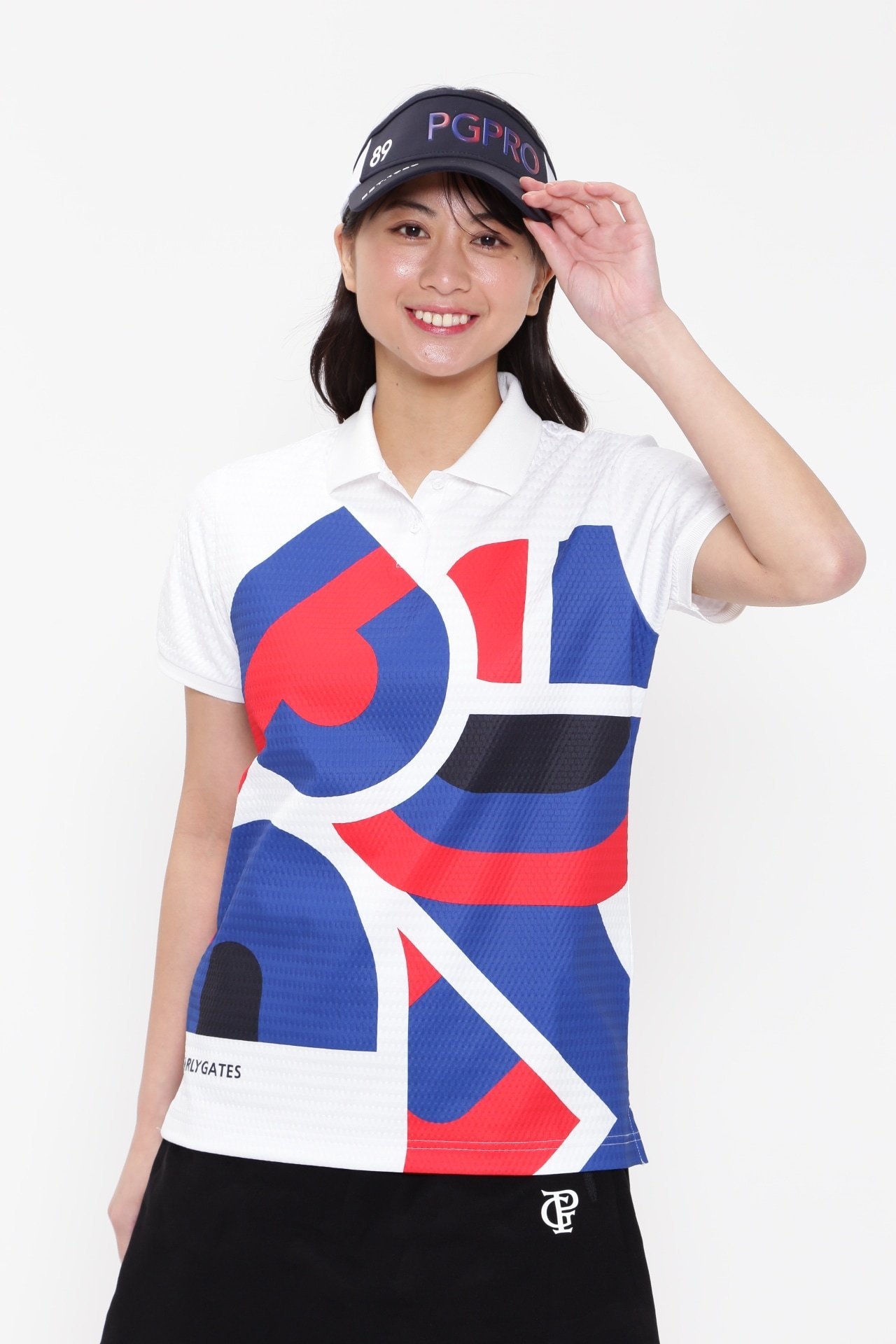 【SALE／70%OFF】PEARLY GATES BIGロゴパネルプリント半袖ポロシャツ パーリーゲイツ トップス ポロシャツ ピンク【送料無料】