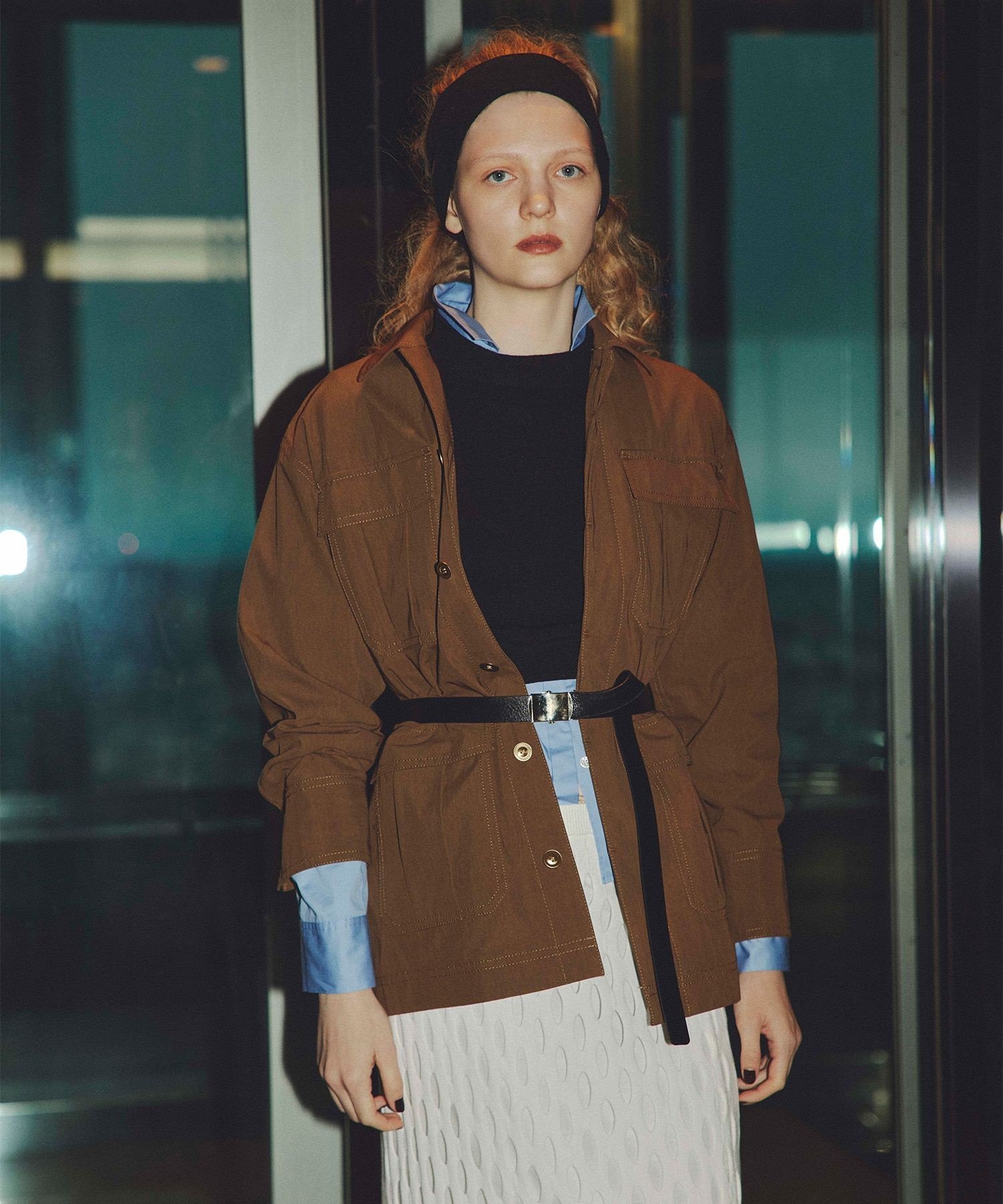 【SALE／50%OFF】allureville シャンブレーミリタリーブルゾン アルアバイル ジャケット・アウター ブ..