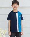 J.PRESS 【140-170cm】50/2 トリコストライプ 切替Tシャツ ジェイプレス トップス カットソー・Tシャツ オレンジ【送料無料】