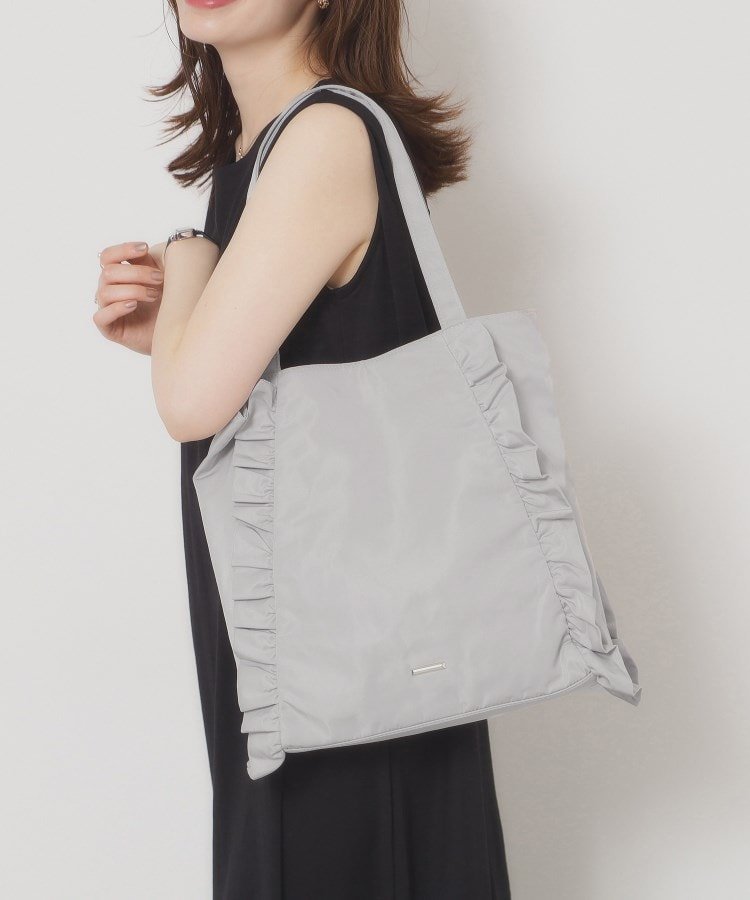 ITS' DEMO 【A4対応】フリルトート イッツデモ バッグ トートバッグ オレンジ ブラック グレーのサムネイル