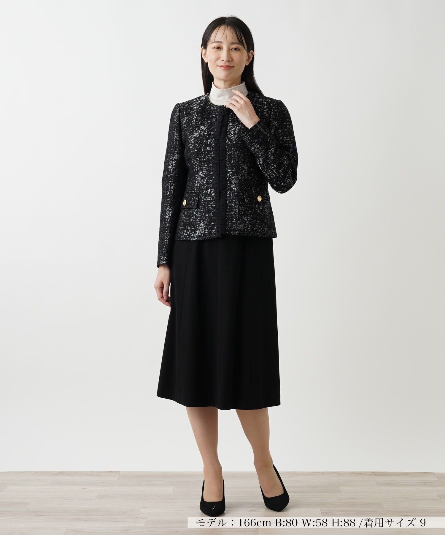 Leilian ジャケット【ROCHAS Premiere】 レリアン ジャケット・アウター テーラードジャケット・ブレザー ブラック