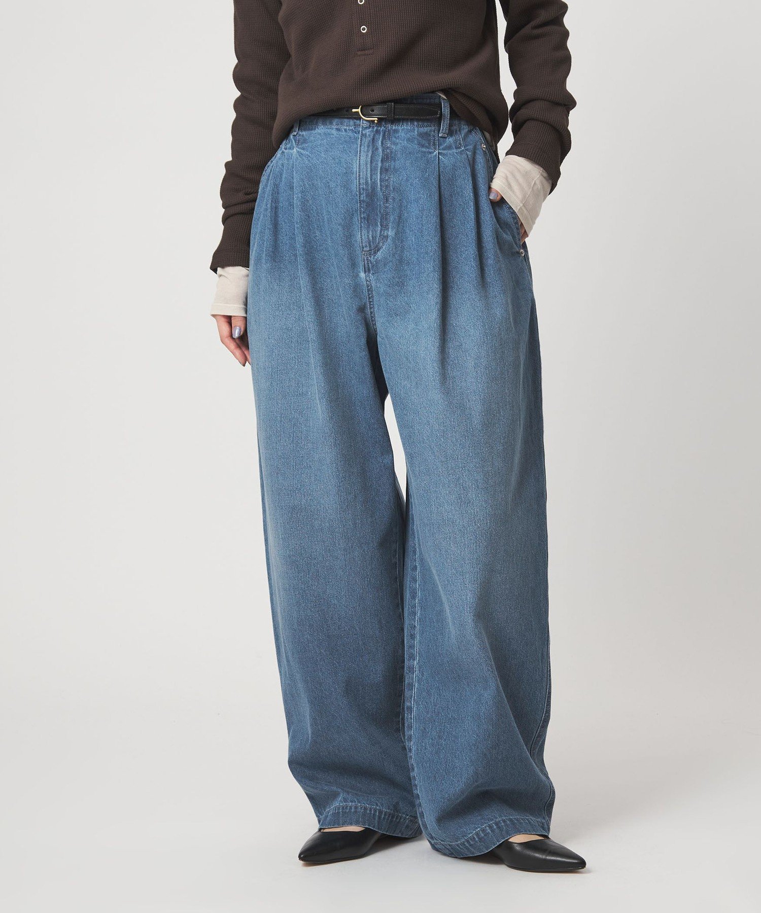 ☆美品☆United arrows☆インディゴダメージ加工デニムパンツ 