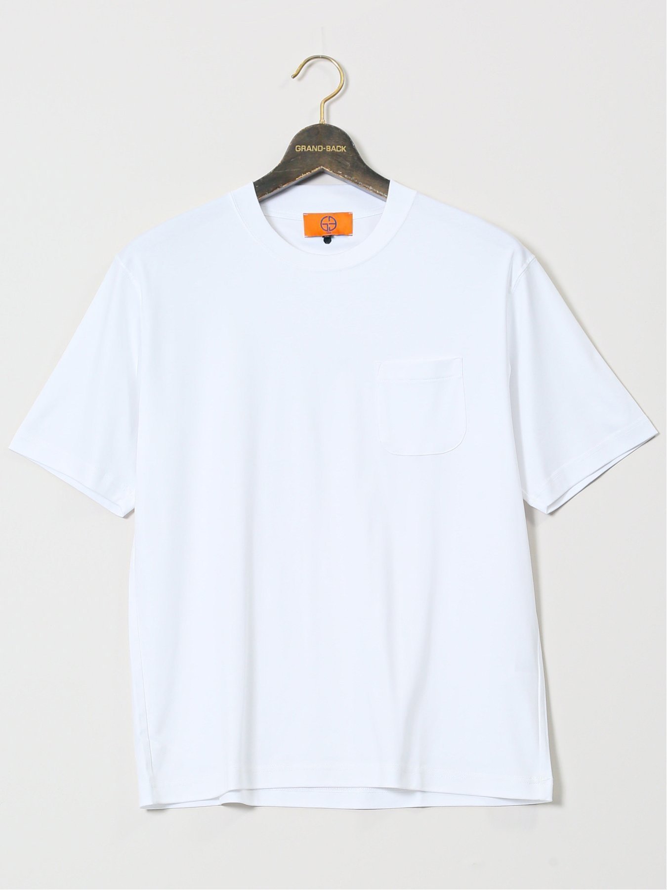 【SALE／10%OFF】GRAND-BACK 【大きいサイズ】ジーステージ/G-stage 接触冷感 クルーネック 半袖 Tシャツ タカキュー トップス カットソー・Tシャツ ネイビー ホワイト グレー【送料無料】