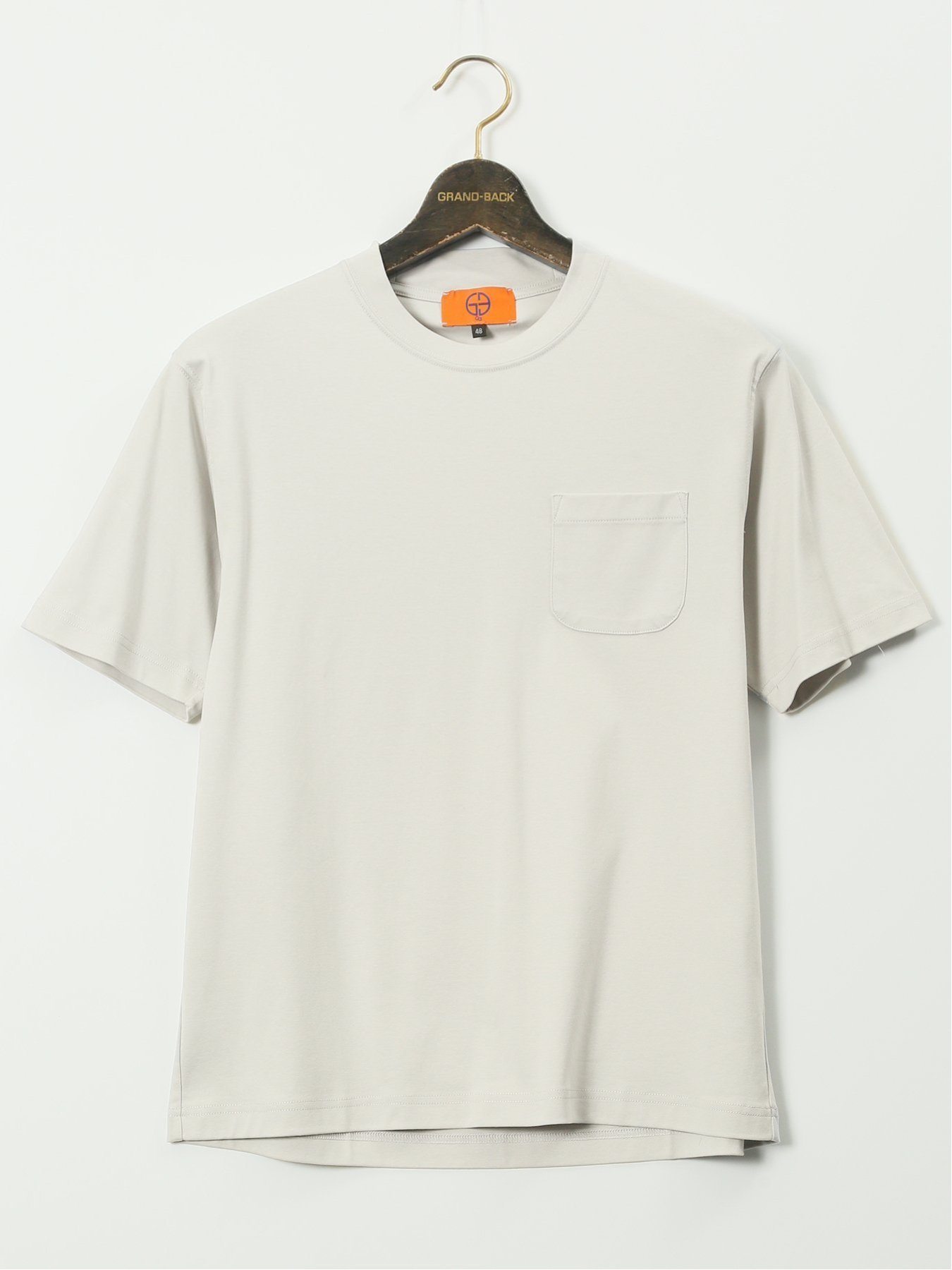 【SALE／10%OFF】GRAND-BACK 【大きいサイズ】ジーステージ/G-stage 接触冷感 クルーネック 半袖 Tシャツ タカキュー トップス カットソー・Tシャツ ネイビー ホワイト グレー【送料無料】