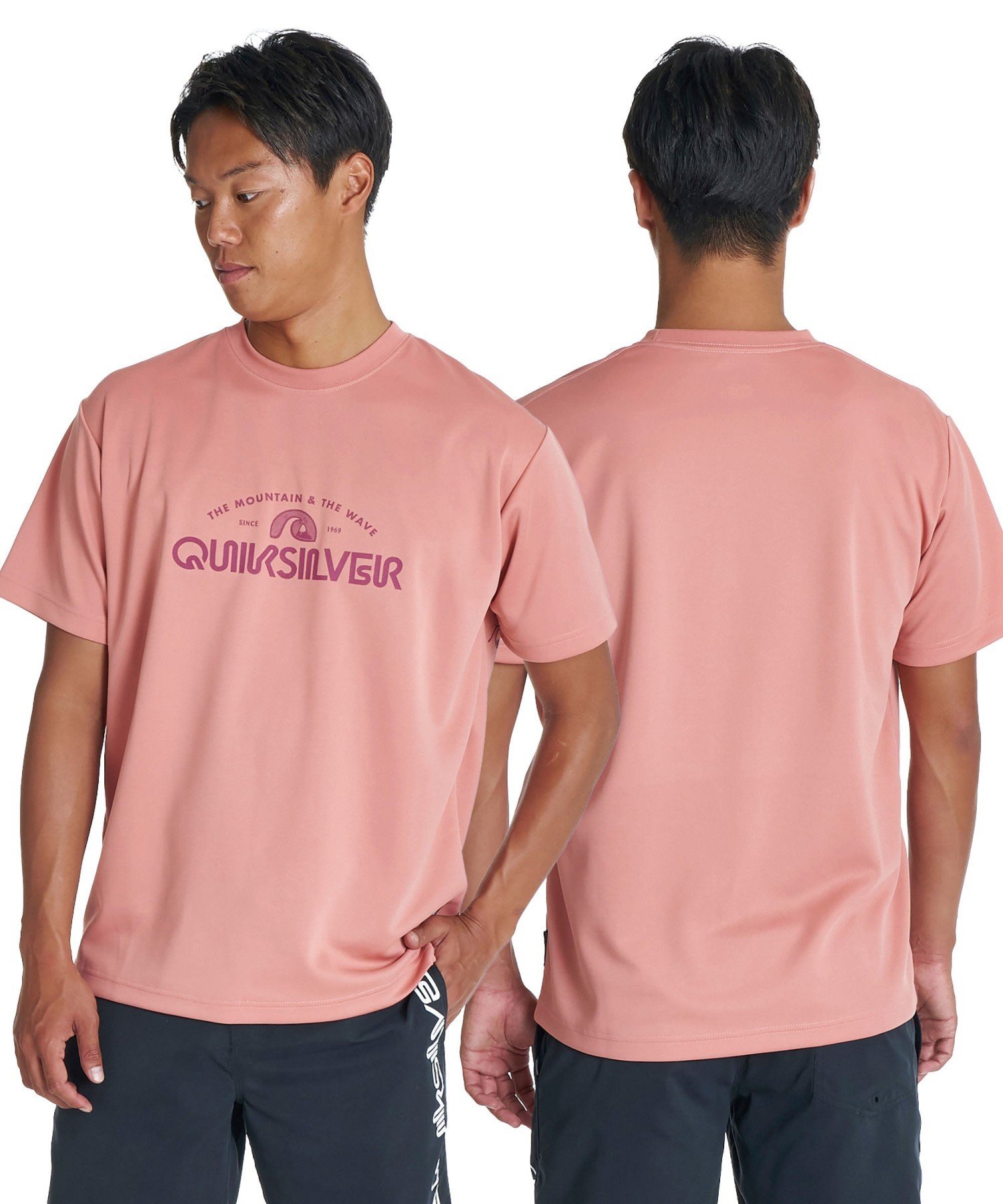 QUIKSILVER EV CORPO CLASSIC SS 【2026年夏モデル】 クイックシルバー トップス カットソー・Tシャツ ブラック ホワイト ピンク