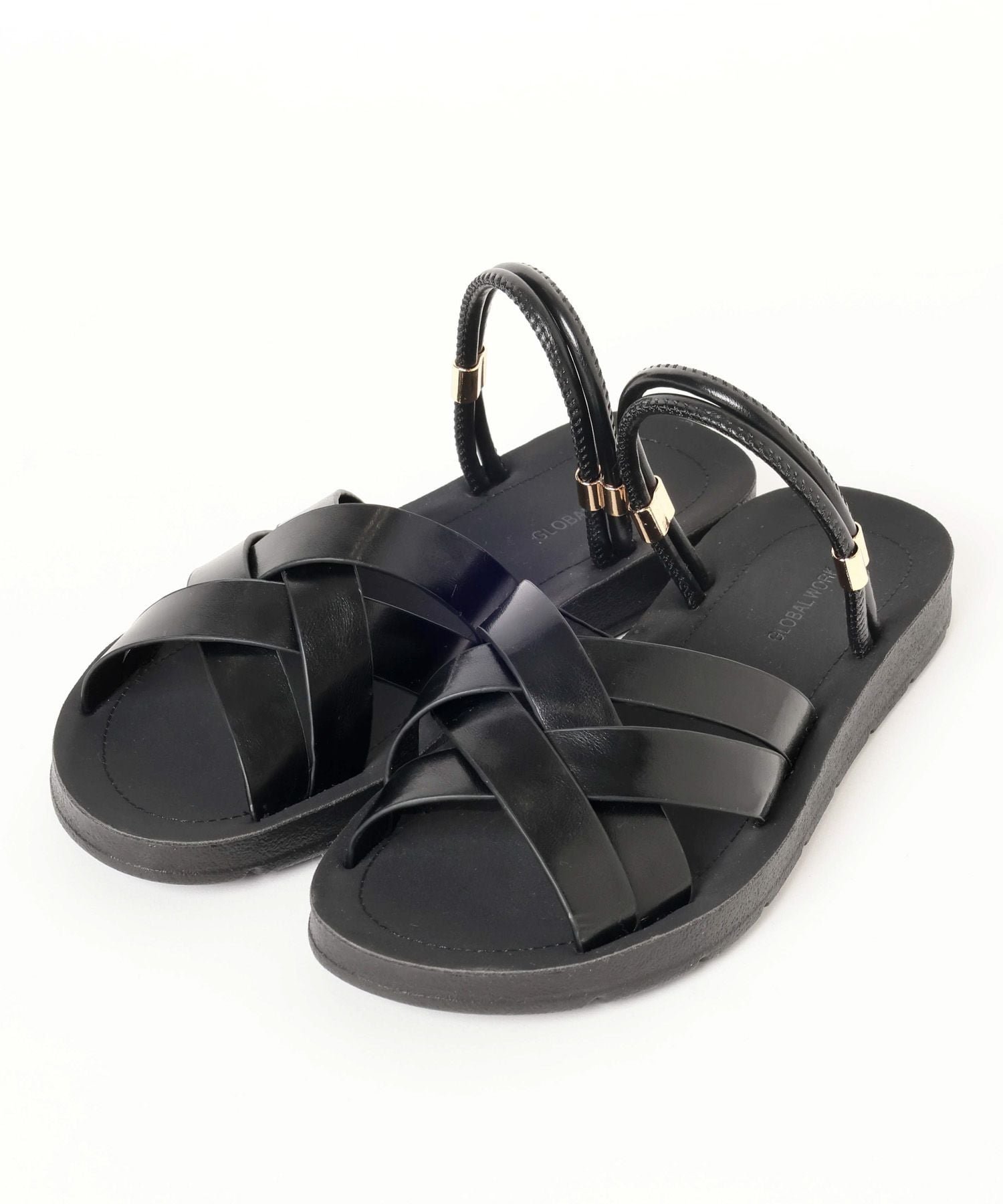 【SALE／36%OFF】GLOBAL WORK らくっション2WAYサンダル/671855 グローバルワーク シューズ・靴 サンダル ブラック ホワイト ベージュ stylife-15697044 Rakuten Fashion サンプル画像3