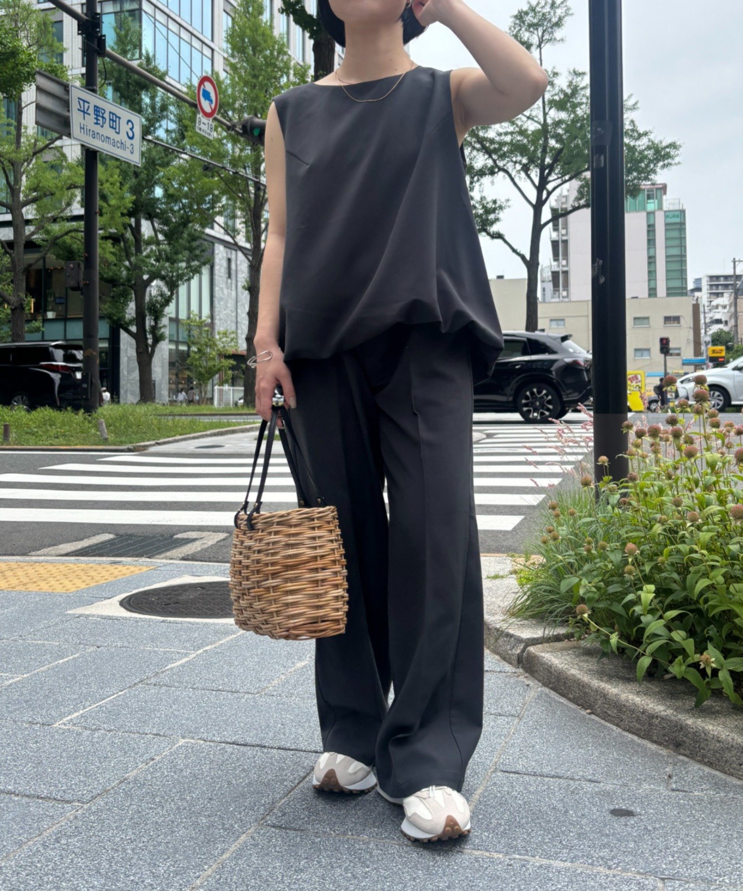 Jena espace merveilleux バックバルーンセットアップ ジェナエスパスメルヴェイユ ワンピース・ドレス その他のワンピース・ドレス ブラック グレー