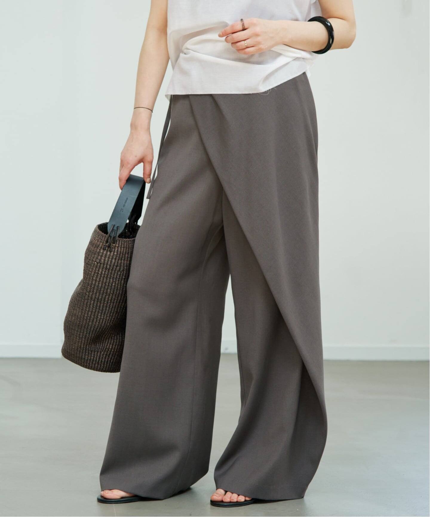 plage Wrap 2way パンツ プラージュ パンツ その他のパンツ ベージュ グレー ブラック