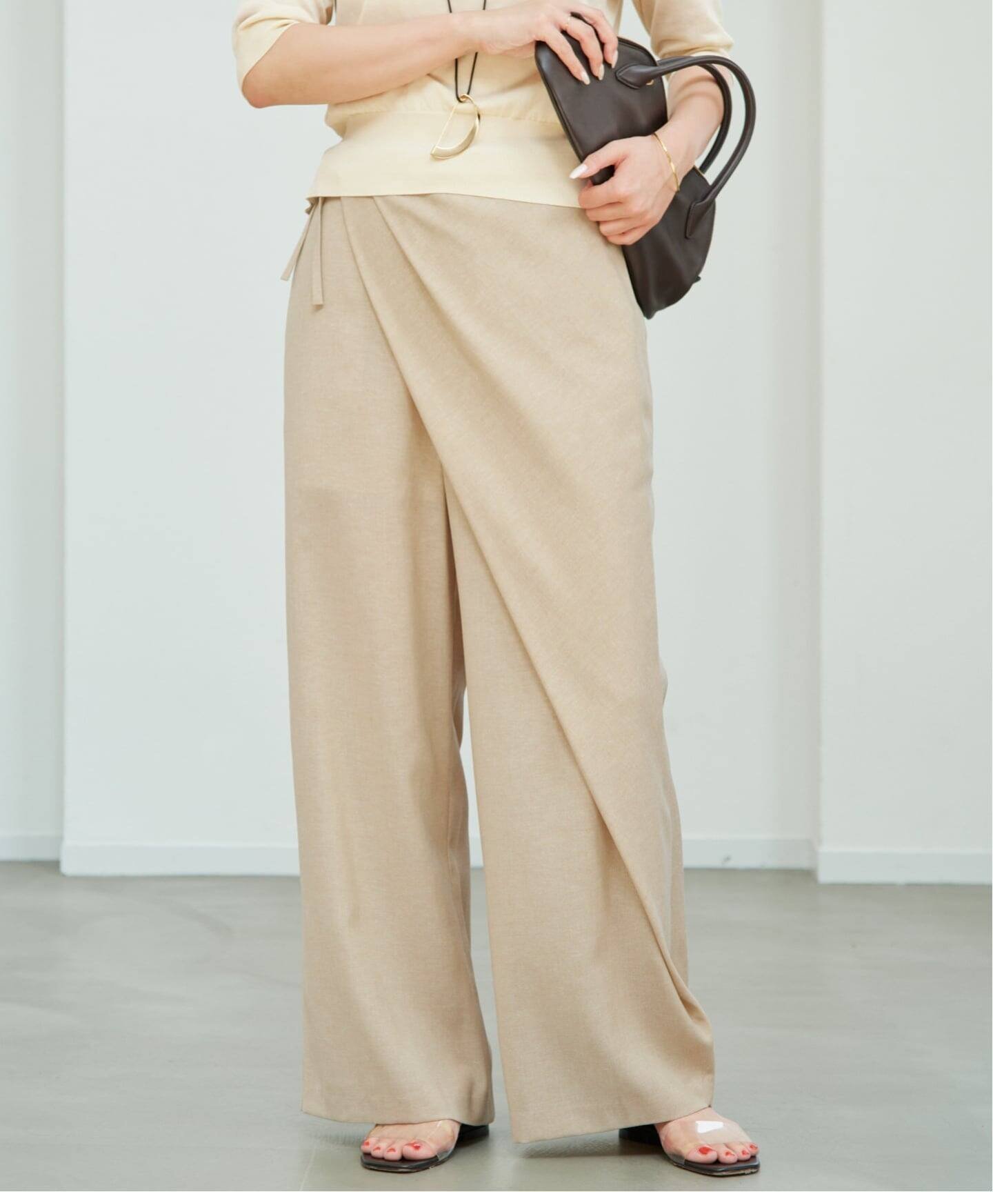 plage Wrap 2way パンツ プラージュ パンツ その他のパンツ ベージュ グレー ブラック