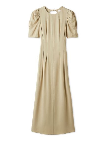 【SALE／50%OFF】FRAY I.D オープンバックパフスリーブワンピース/接触冷感 フレイ アイディー ワンピース・ドレス ワンピース ベージュ【送料無料】