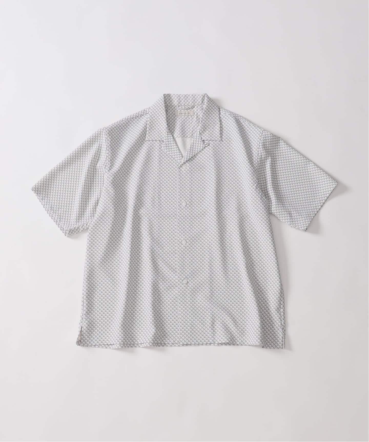 Assort Print S/Sシャツ ベーセーストック トップス シャツ・ブラウス ホワイト ブラック