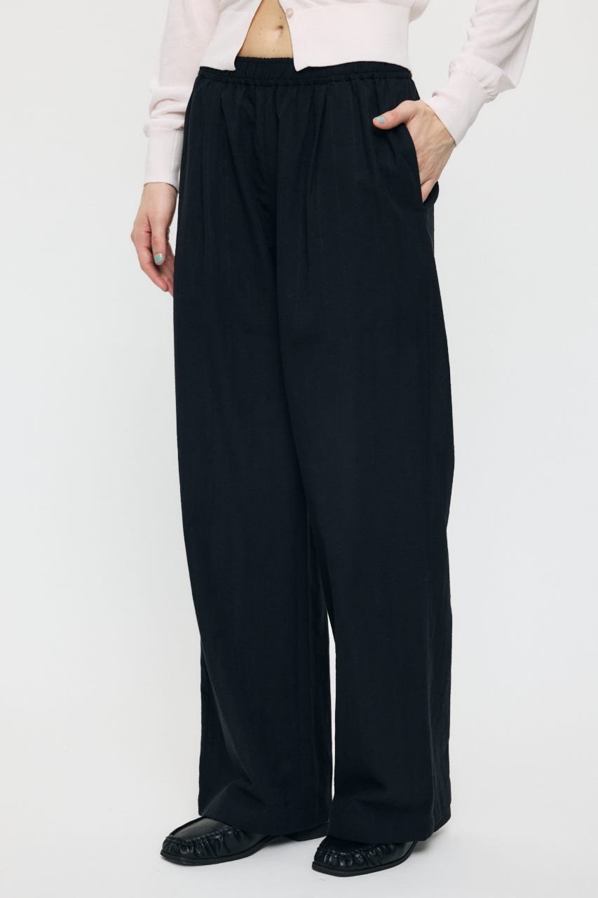 MOUSSY DRAWSTRING EASY パンツ マウジー パンツ その他のパンツ ブラック【送料無料】