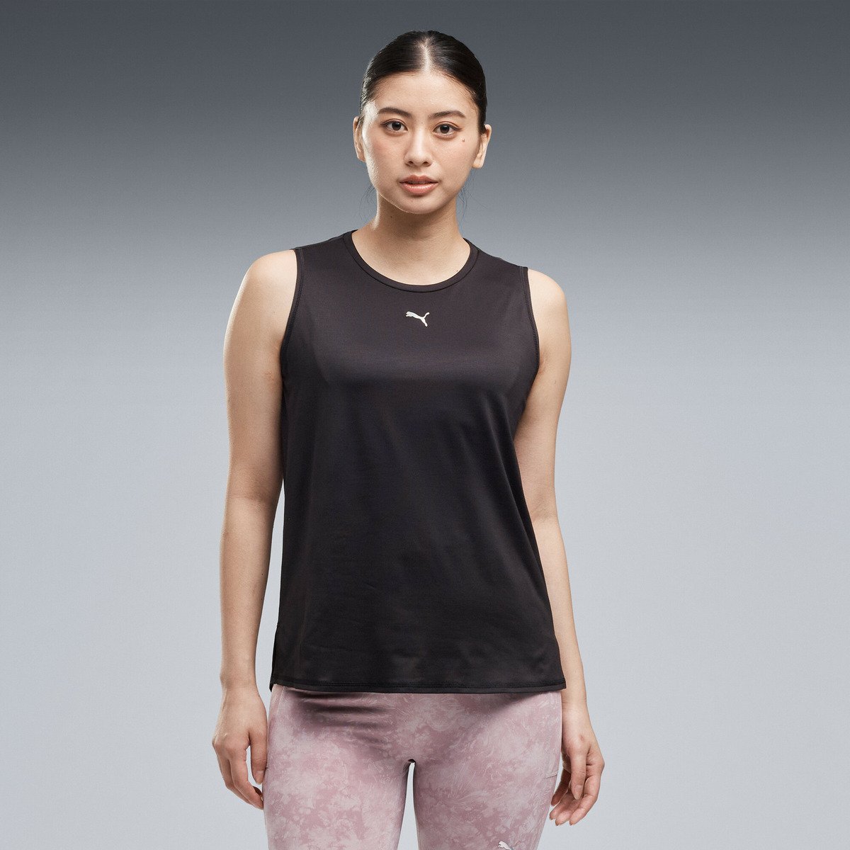 PUMA ウィメンズ ヨガ スタジオ タンク STUDIO TANK プーマ トップス ノースリーブ・タンクトップ ブラック【送料無料】