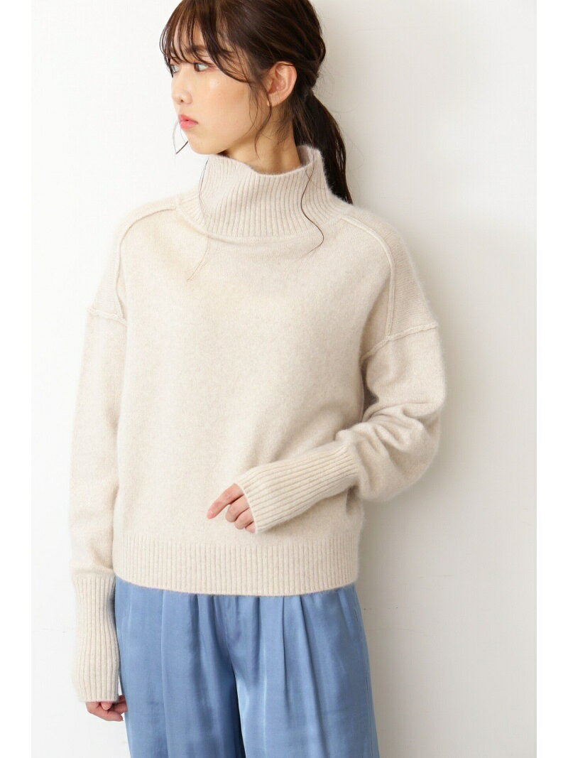 【SALE／50%OFF】FREE'S MART ◆FOX混タートルネックニット フリーズ マート トップス ニット グリーン ホワイト ブルー レッド ベージュ【送料無料】