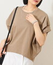 BEAMS HEART WOMEN BEAMS HEART / ビッグ タックプルオーバー 24SS プレゼント ビームス ハート トップス カットソー・Tシャツ ベージュ グレー ブルー【送料無料】