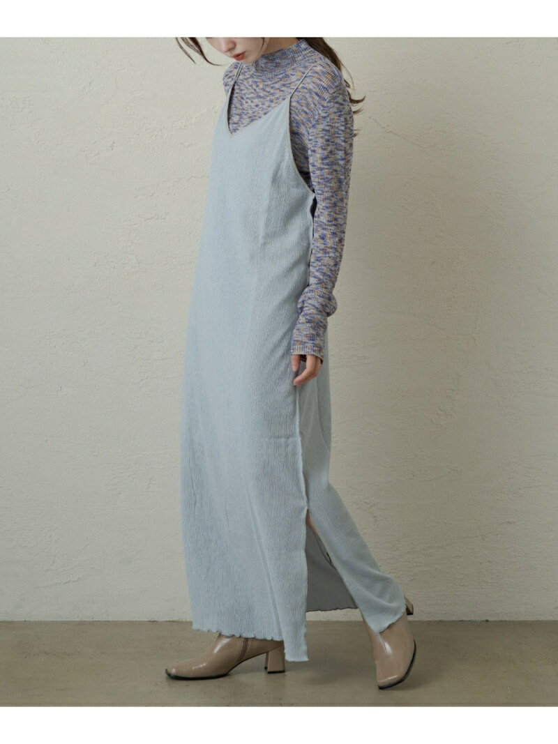 【SALE／70%OFF】PAL GROUP OUTLET 【Kastane】配色パイピングキャミワンピース パル グループ アウトレット ワンピース・ドレス その他のワンピース・ドレス ブルーのサムネイル