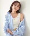 【SALE/30%OFF】Feroux カップ付きリブ タンクトップ フェルゥ トップス ノースリーブ・タンクトップ ホワイト ブラウン ブラック ベージュ