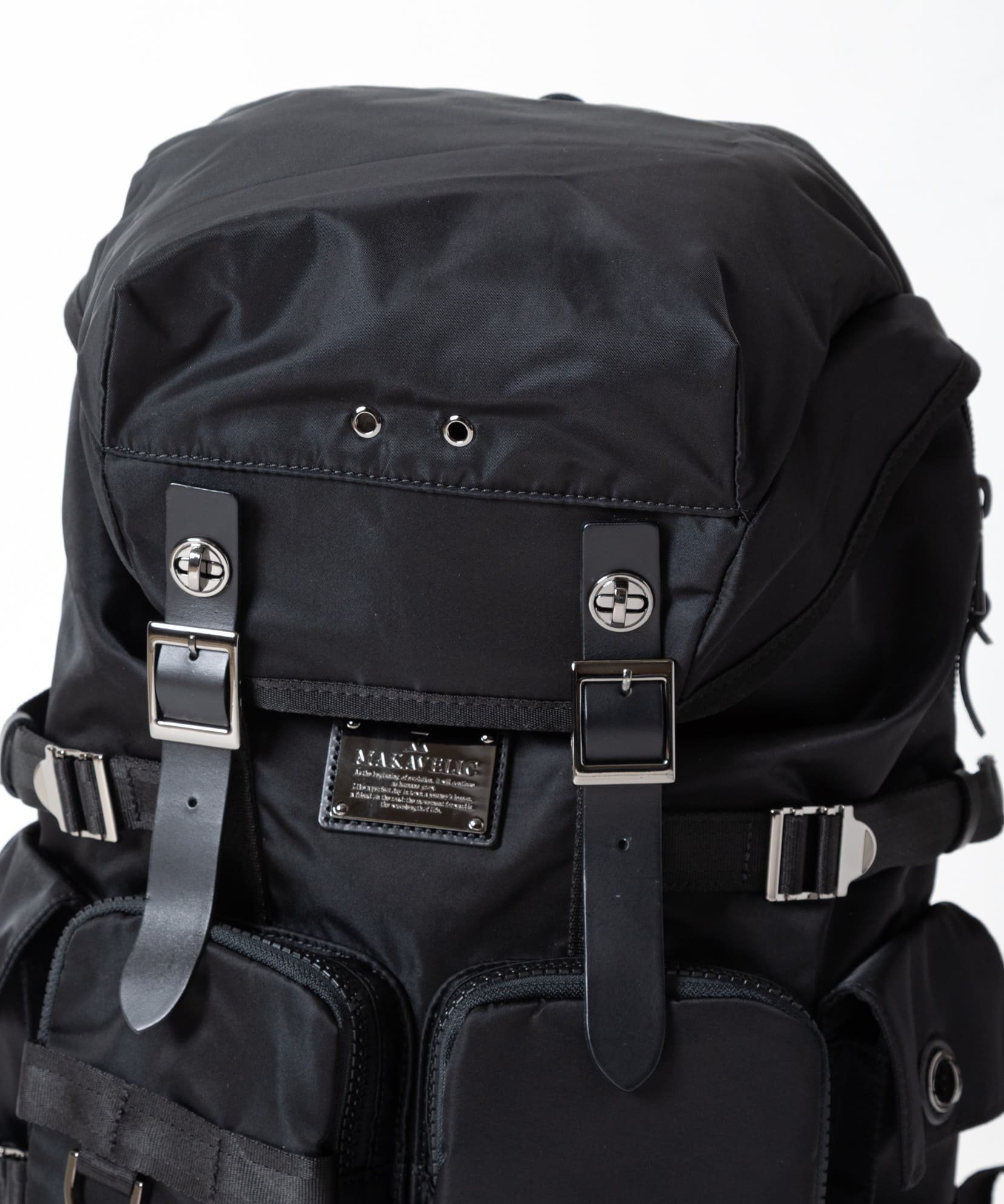 MAKAVELIC DOUBLE BOTTLES BACKPACK / リュックサック / バックパック マキャベリック バッグ リュック・バックパック ブラック【送料無料】