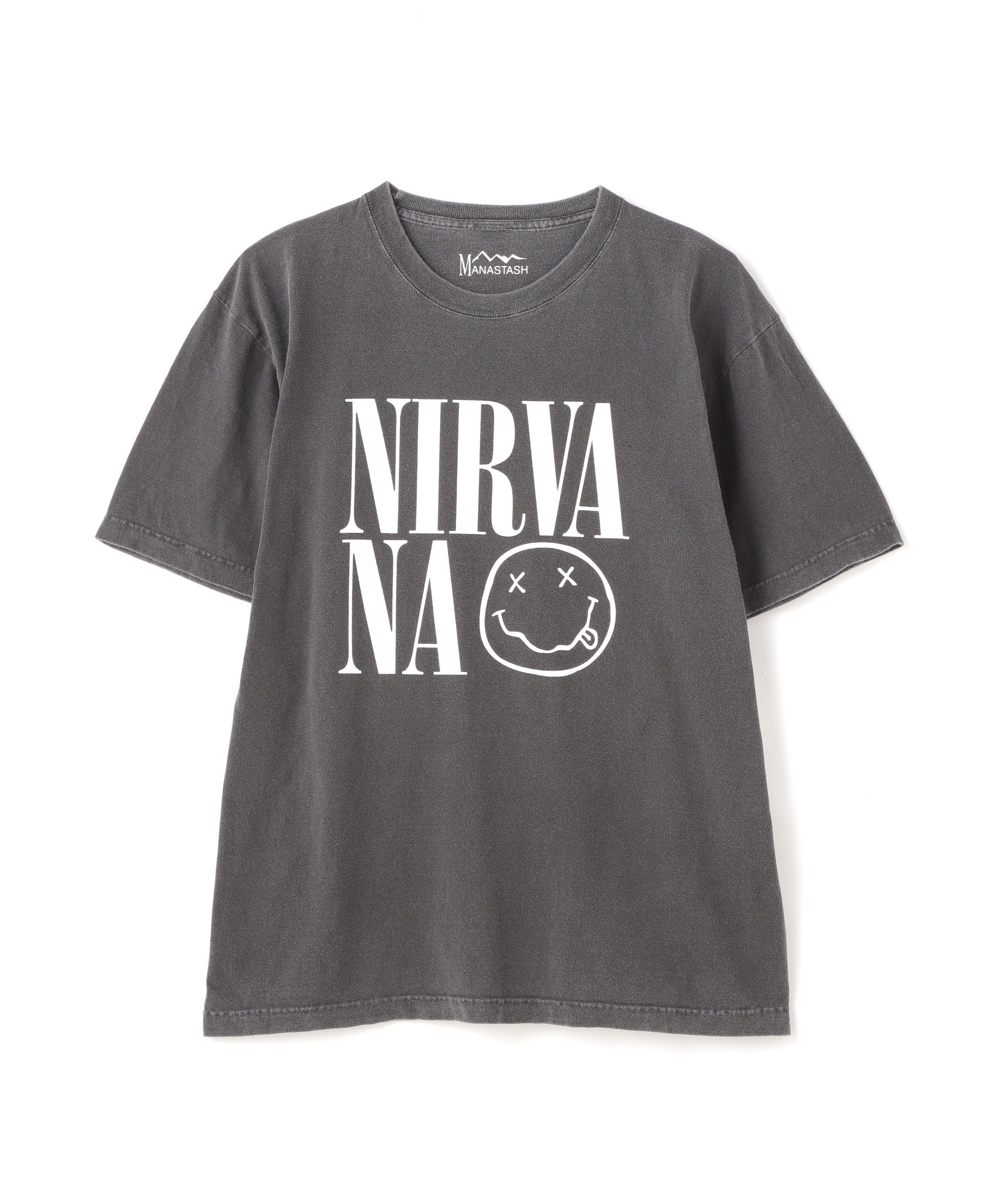 MANASTASH GOOD ROCK SPEED×MANASTASH(グッドロックスピード)別注NIRVANAコラボ マナスタッシュ トップス カットソー・Tシャツ ブラック【送料無料】